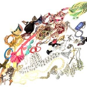 *16* 2LB 15OZ Crosses Chunky Turtle Necklaces, Earrings & Bracelets Jewelry Lot